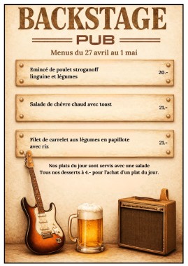 Menu de la semaine