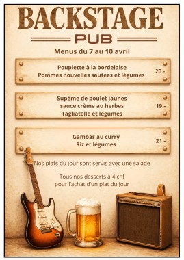 Menu de la semaine