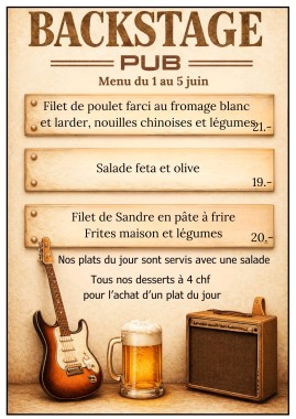 Menu de la semaine